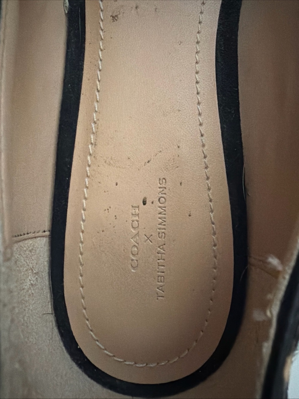 Black Pointed-Toe Flats with Leopard Trim-“Harriette” - Picture 4 of 6